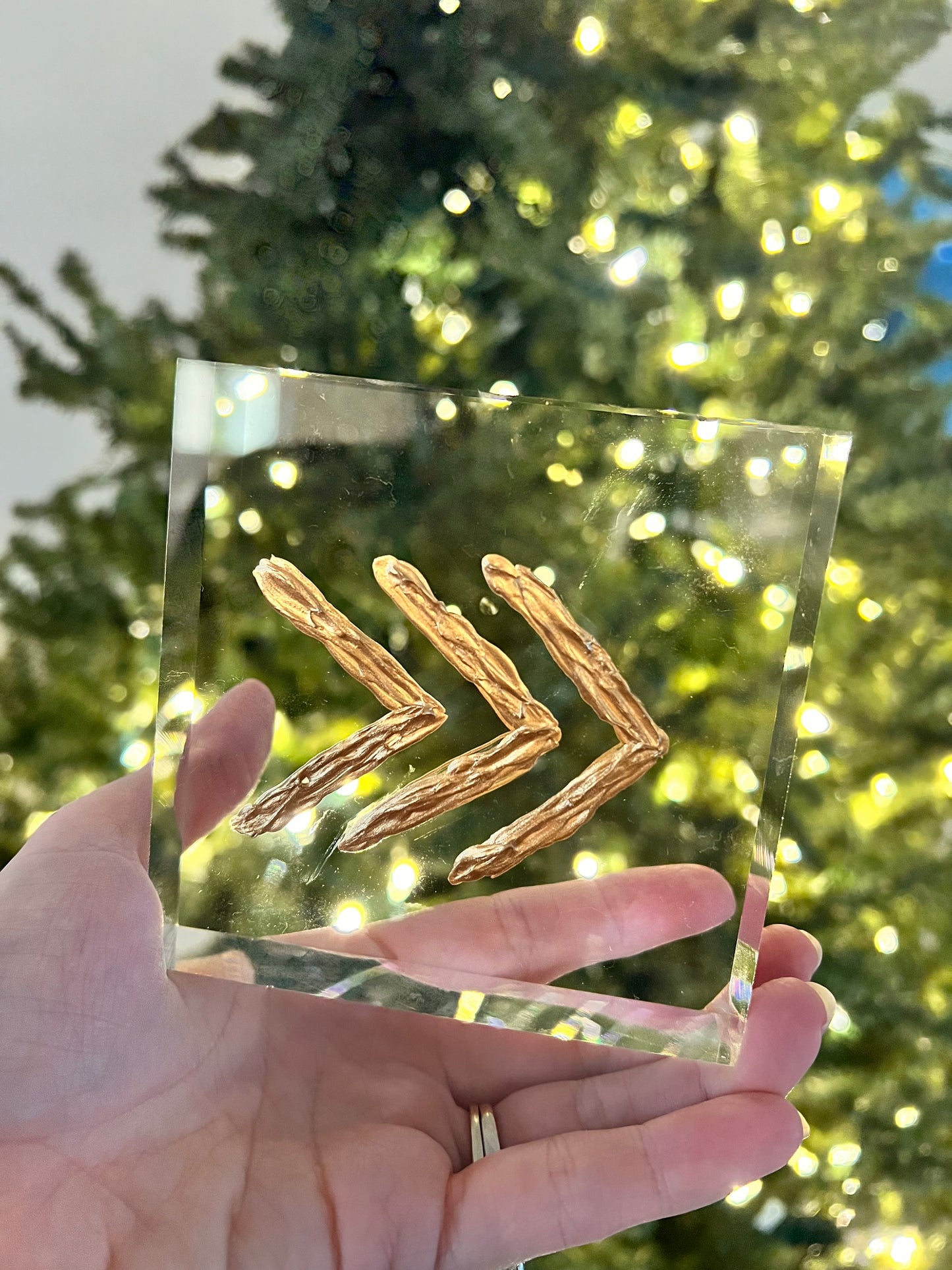 Arrows Acrylic Block